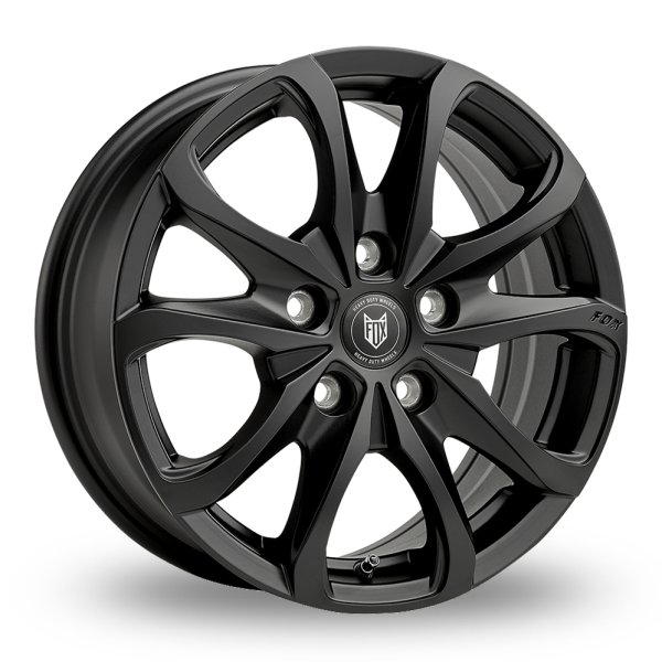 NEW 16 INCH FOX OPUS 2 ALLOY WHEELS IN SATIN BLACK LOAD RATED 1000KG VAUXHALL VIVARO NISSAN PRIMASTER RENAULT TRAFIC 5x118
