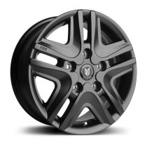 NEW 16 INCH FOX OPUS ALLOY WHEELS IN SATIN BLACK 1250KG CITROEN DISPATCH PEUGEOT EXPERT TOYOTA PROACE VAUXHALL VIVARO C 5x108