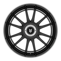 NEW 17 INCH FOX VR4 ALLOY WHEELS IN SATIN BLACK WITH POLISHED LIP 5x108/5x114.3