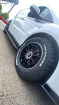 NEW 18 INCH FOX VR4 ALLOY WHEELS IN SATIN BLACK WITH POLISHED LIP 4x100/4x108