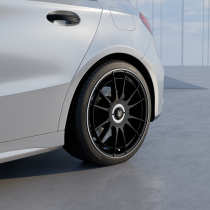 NEW 18 INCH FOX VR4 ALLOY WHEELS IN SATIN BLACK WITH POLISHED LIP 5x108/5x114.3