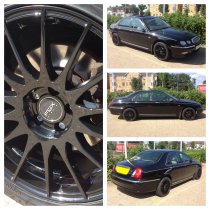 NEW 17 INCH FOX FX004 ALLOY WHEELS IN GLOSS BLACK 5x112