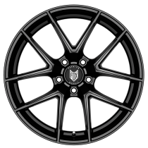 NEW 17 INCH FOX FX5 ALLOY WHEELS IN GLOSS BLACK 5x112