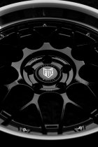 NEW 17 INCH FOX HIRO FLOW FORGED ALLOY WHEELS IN GLOSS BLACK WITH POLISHED DISH 5x100