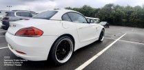NEW 17 INCH FOX HIRO FLOW FORGED ALLOY WHEELS IN GLOSS BLACK WITH POLISHED DISH 5x100