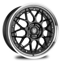 NEW 19 INCH FOX HIRO FLOW FORGED ALLOY WHEELS IN GLOSS BLACK WITH POLISHED DISH 5x112