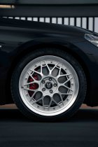 NEW 17 INCH FOX HIRO FLOW FORGED ALLOY WHEELS IN SILVER WITH POLISHED DISH 5x100