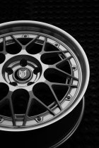 NEW 17 INCH FOX HIRO FLOW FORGED ALLOY WHEELS IN SILVER WITH POLISHED DISH 5x100