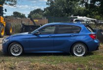 NEW 17 INCH FOX HIRO FLOW FORGED ALLOY WHEELS IN SILVER WITH POLISHED DISH 4x100