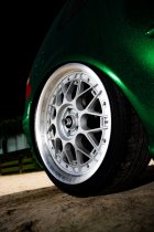 NEW 17 INCH FOX HIRO FLOW FORGED ALLOY WHEELS IN SILVER WITH POLISHED DISH 4x100