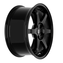 NEW 18 INCH FOX PF5 FLOW FORGED ALLOY WHEELS IN GLOSS BLACK 5x112