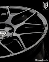 NEW 18 INCH FOX PF3 ALLOY WHEELS IN GLOSS BLACK 5x108