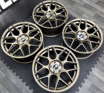 NEW 18 INCH FOX PF3 ALLOY WHEELS IN SATIN BRONZE 5x112