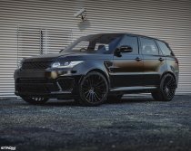 NEW 22 INCH STROM STR4 ALLOY WHEELS IN GLOSS BLACK WITH ULTRA DEEP CONCAVE 11.5" REAR OPTION 5x120