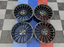 NEW 22 INCH STROM STR4 ALLOY WHEELS IN GLOSS BLACK WITH ULTRA DEEP CONCAVE 11.5" REAR OPTION 5x120