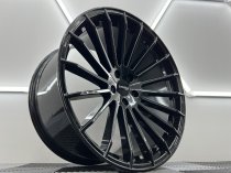 NEW 22 INCH STROM STR4 ALLOY WHEELS IN GLOSS BLACK WITH ULTRA DEEP CONCAVE 11.5" REAR OPTION 5x120