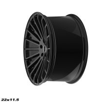 NEW 22 INCH STROM STR4 ALLOY WHEELS IN GLOSS BLACK WITH ULTRA DEEP CONCAVE 11.5" REAR OPTION 5x120