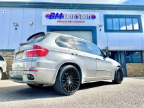 NEW 22 INCH STROM STR4 ALLOY WHEELS IN GLOSS BLACK WITH ULTRA DEEP CONCAVE 11.5" REAR OPTION 5x120