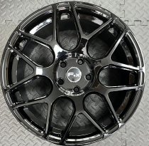 NEW 17 INCH FOX PF3 ALLOY WHEELS IN GLOSS BLACK 5x108