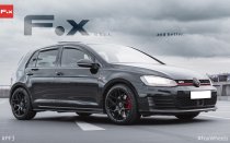 NEW 17 INCH FOX PF3 ALLOY WHEELS IN GLOSS BLACK 5x112