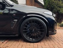 NEW 22 INCH STROM STR4 ALLOY WHEELS IN GLOSS BLACK WITH ULTRA DEEP CONCAVE 11.5" REAR OPTION 5x112