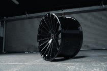 NEW 22 INCH STROM STR4 ALLOY WHEELS IN GLOSS BLACK WITH ULTRA DEEP CONCAVE 11.5" REAR OPTION 5x112