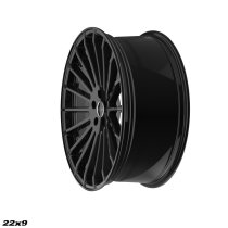 NEW 22 INCH STROM STR4 ALLOY WHEELS IN GLOSS BLACK WITH ULTRA DEEP CONCAVE 11.5" REAR OPTION 5x112