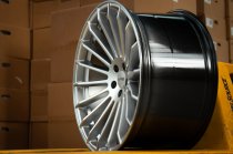 NEW 22 INCH STROM STR4 ALLOY WHEELS IN PLATINUM SILVER WITH ULTRA DEEP CONCAVE 11.5" REAR OPTION 5x112