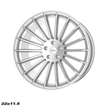 NEW 22 INCH STROM STR4 ALLOY WHEELS IN PLATINUM SILVER WITH ULTRA DEEP CONCAVE 11.5" REAR OPTION 5x112