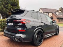 NEW 23 INCH STROM STR4 ALLOY WHEELS IN GLOSS BLACK WITH DEEP CONCAVE 10.5" ALL ROUND 5x120