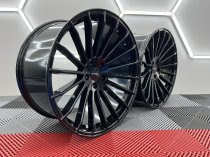 NEW 23 INCH STROM STR4 ALLOY WHEELS IN GLOSS BLACK WITH DEEP CONCAVE 10.5" ALL ROUND 5x120