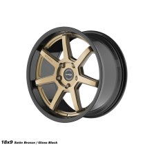 NEW 18 INCH STROM DS-15 ALLOY WHEELS IN SATIN BRONZE WITH GLOSS BLACK DISH AND VERY DEEP CONCAVE WIDER REAR OPTIONS 5x114.3