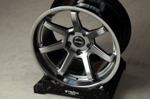 NEW 18 INCH STROM DS-15 ALLOY WHEELS IN LIGHT HYPER BLACK WITH VERY DEEP CONCAVE WIDER REAR OPTIONS 5x120
