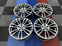 USED 19 INCH GENUINE BMW STYLE 403 F30/31 M DOUBLE SPOKE ALLOY WHEELS,WIDE REAR, FULLY REFURBED 5x120