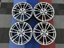 USED 19 INCH GENUINE BMW STYLE 403 F30/31 M DOUBLE SPOKE ALLOY WHEELS,WIDE REAR, FULLY REFURBED 5x120