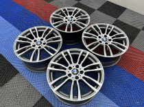 USED 19 INCH GENUINE BMW STYLE 403 F30/31 M DOUBLE SPOKE ALLOY WHEELS,WIDE REAR, FULLY REFURBED 5x120