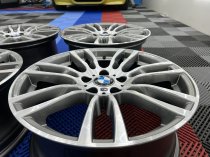 USED 19 INCH GENUINE BMW STYLE 403 F30/31 M DOUBLE SPOKE ALLOY WHEELS,WIDE REAR, FULLY REFURBED 5x120