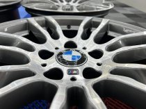 USED 19 INCH GENUINE BMW STYLE 403 F30/31 M DOUBLE SPOKE ALLOY WHEELS,WIDE REAR, FULLY REFURBED 5x120