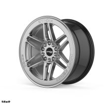 NEW 18 INCH STROM DS-25 ALLOY WHEELS IN HYPER BLACK WITH DEEP CONCAVE WIDER REAR OPTIONS 5x114.3 / 5x120