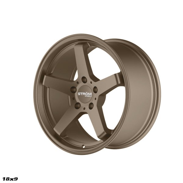 NEW 18 INCH STROM DS-35 ALLOY WHEELS IN SATIN BRONZE WITH VERY DEEP CONCAVE WIDER REAR OPTIONS 5x114.3