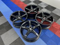 NEW 20 INCH ISPIRI ISR5 ALLOY WHEELS IN GLOSS BLACK WITH DEEPER CONCAVE 10" REARS 5x120