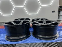 NEW 20 INCH ISPIRI ISR5 ALLOY WHEELS IN GLOSS BLACK WITH DEEPER CONCAVE 10" REARS 5x120