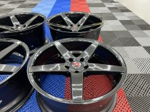 NEW 20 INCH ISPIRI ISR5 ALLOY WHEELS IN GLOSS BLACK WITH DEEPER CONCAVE 10" REARS 5x120