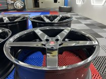 NEW 20 INCH ISPIRI ISR5 ALLOY WHEELS IN GLOSS BLACK WITH DEEPER CONCAVE 10" REARS 5x120