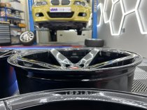 NEW 20 INCH ISPIRI ISR5 ALLOY WHEELS IN GLOSS BLACK WITH DEEPER CONCAVE 10" REARS 5x120