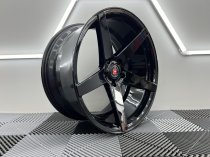 NEW 20 INCH ISPIRI ISR5 ALLOY WHEELS IN GLOSS BLACK WITH DEEPER CONCAVE 10" REARS 5x120
