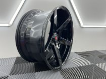 NEW 20 INCH ISPIRI ISR5 ALLOY WHEELS IN GLOSS BLACK WITH DEEPER CONCAVE 10" REARS 5x120