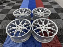 Used 20 Inch Oems Fs6 Alloy Wheels Near Unmarked In Silver With Machine Polished Face And Deeper Concave 10" Rears 5x112