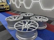 Used 20 Inch Oems Fs6 Alloy Wheels Near Unmarked In Silver With Machine Polished Face And Deeper Concave 10" Rears 5x112