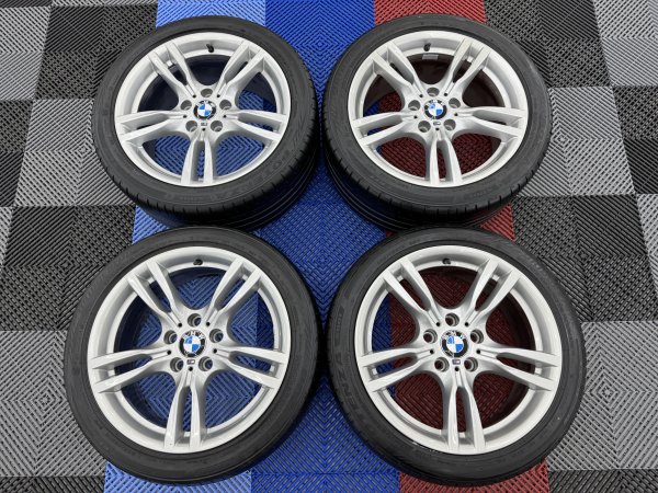 Used 18 Inch Genuine Bmw Style 400 M Sport Alloy Wheels, Wider Rears, Excellent Unmarked Condition Inc Runflat Tyres 5x120